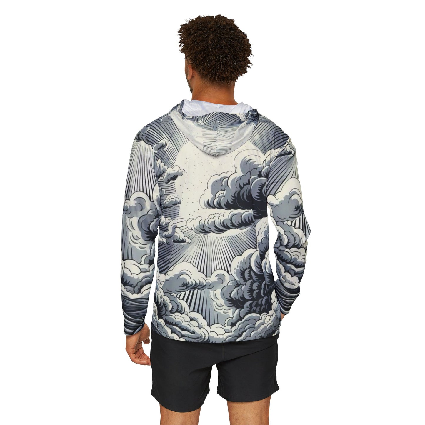 Cloudscape Hoodie with "CRYPTIK93" Gothic Script