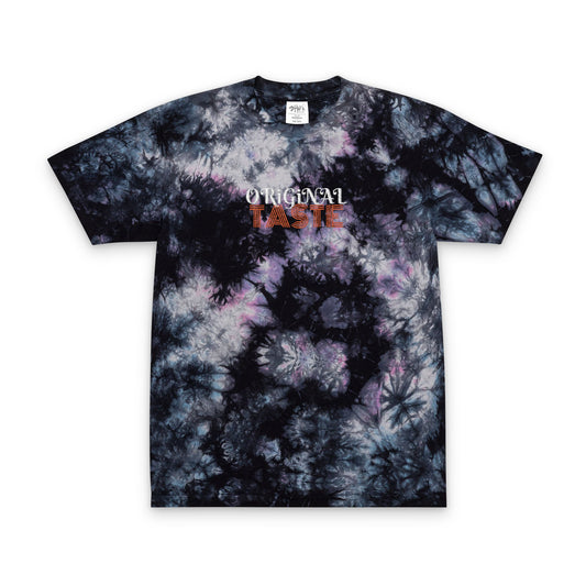Oversized Tie-Dye T-Shirt with Embroidered 'Original Taste' - Chill Vibes, Casual Style, Gift for Friends, Summer Essentials, Festival Wear