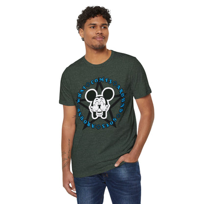 Graphic T-Shirt Bad Mickey Mouse Flipping the Bird Unisex Recycled Organic