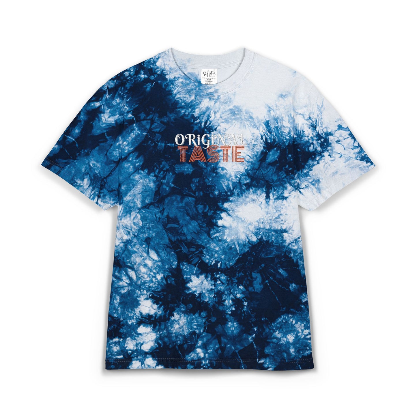 Oversized Tie-Dye T-Shirt with Embroidered 'Original Taste' - Chill Vibes, Casual Style, Gift for Friends, Summer Essentials, Festival Wear