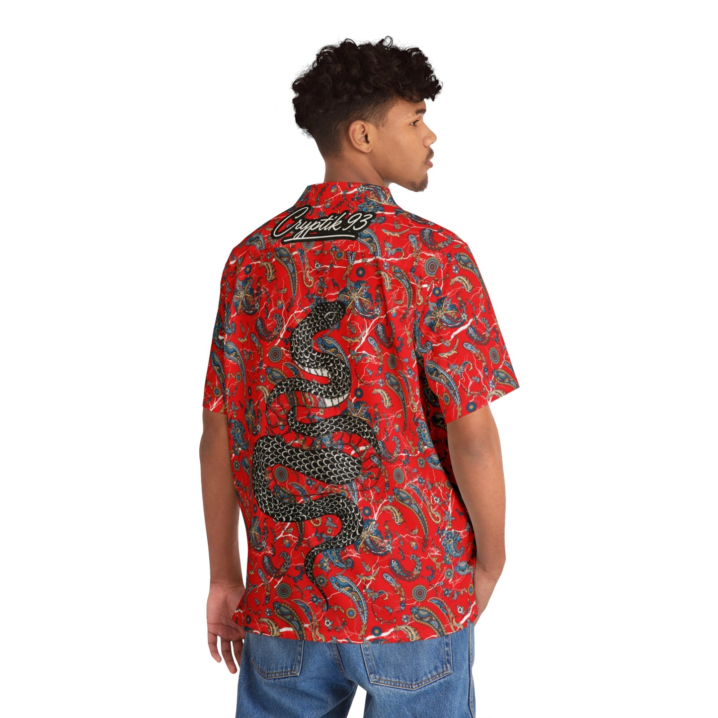 Vintage Paisley Hawaiian Shirt for Men — Tropical Floral AOP Button-Up