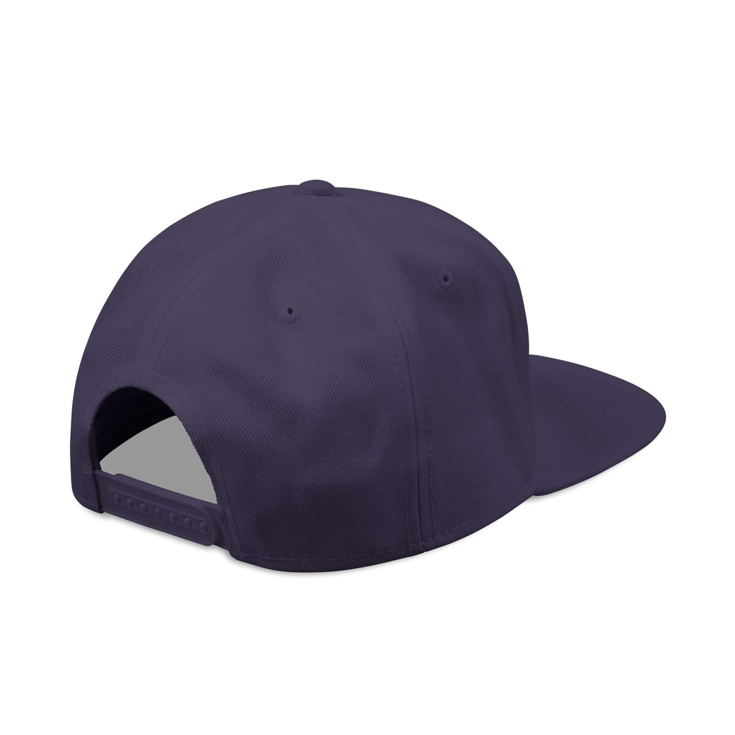 Embroidered Snapback Hat – Minimal Side Logo Flat Brim Cap