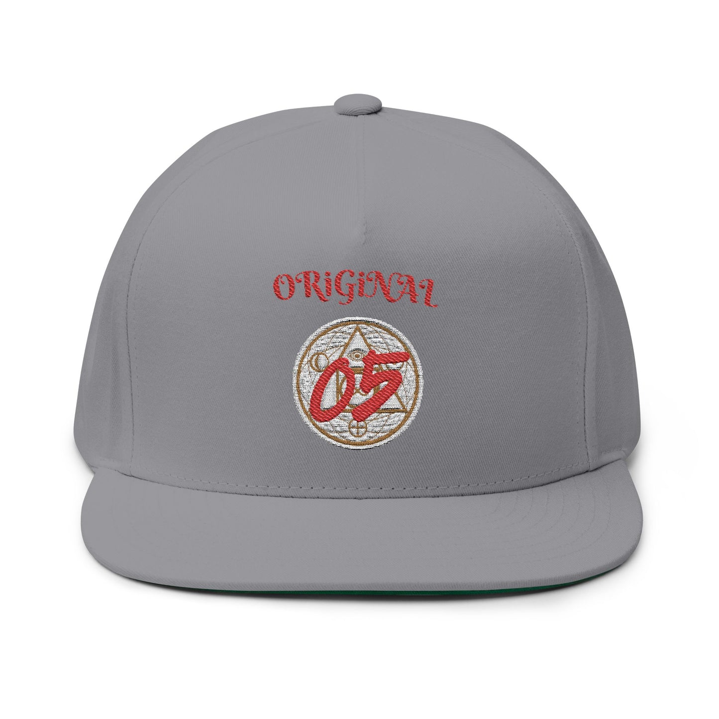 Embroidered Flat Bill Cap - Original 05, Stylish Baseball Hat, Trendy Fashion Accessory, Gift for Him, Streetwear Essential