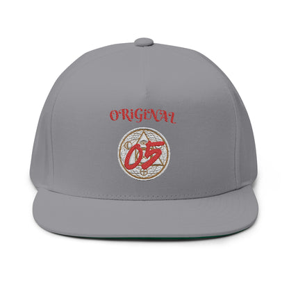 Embroidered Flat Bill Cap - Original 05, Stylish Baseball Hat, Trendy Fashion Accessory, Gift for Him, Streetwear Essential