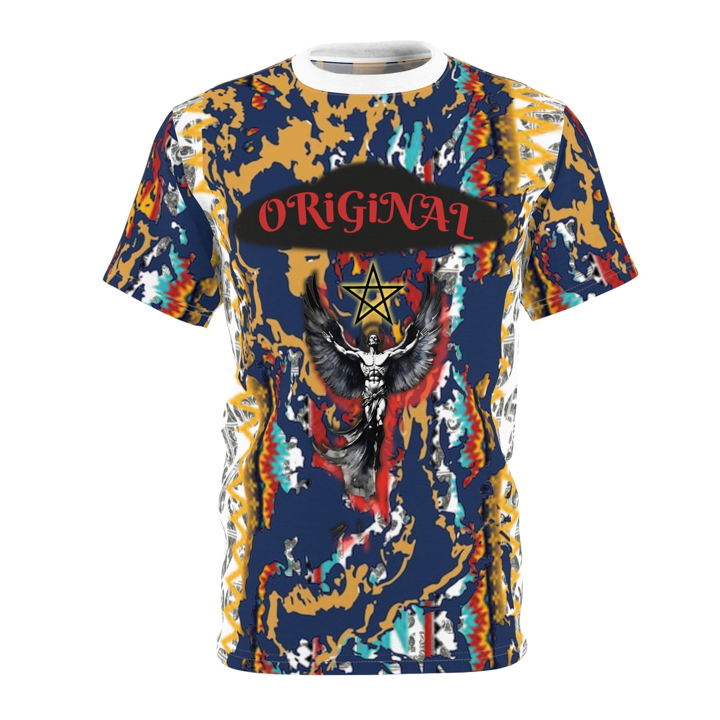 Bohemian Graphic Tee, Unique Art T-Shirt, Unisex AOP Shirt, Festival Top, Colorful Casual Wear, Gift for Friends