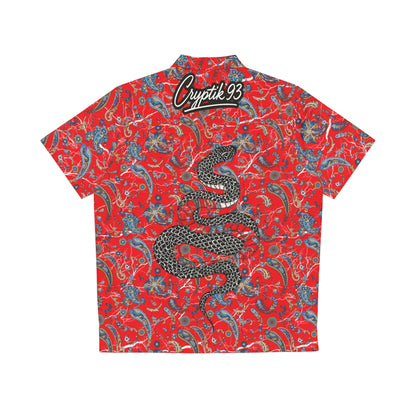 Vintage Paisley Hawaiian Shirt for Men — Tropical Floral AOP Button-Up