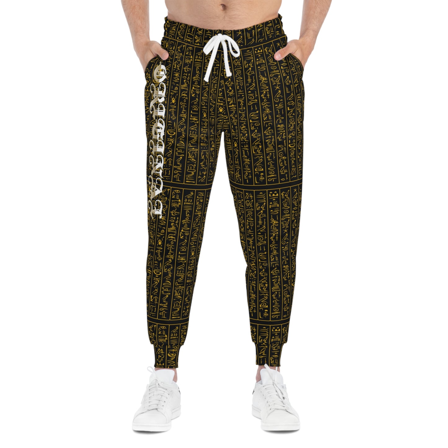 Gold Script Athletic Joggers for Fitness & Leisure