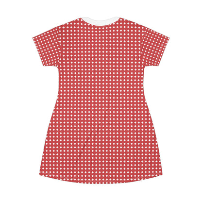 Poka dot T-Shirt Dress (AOP)