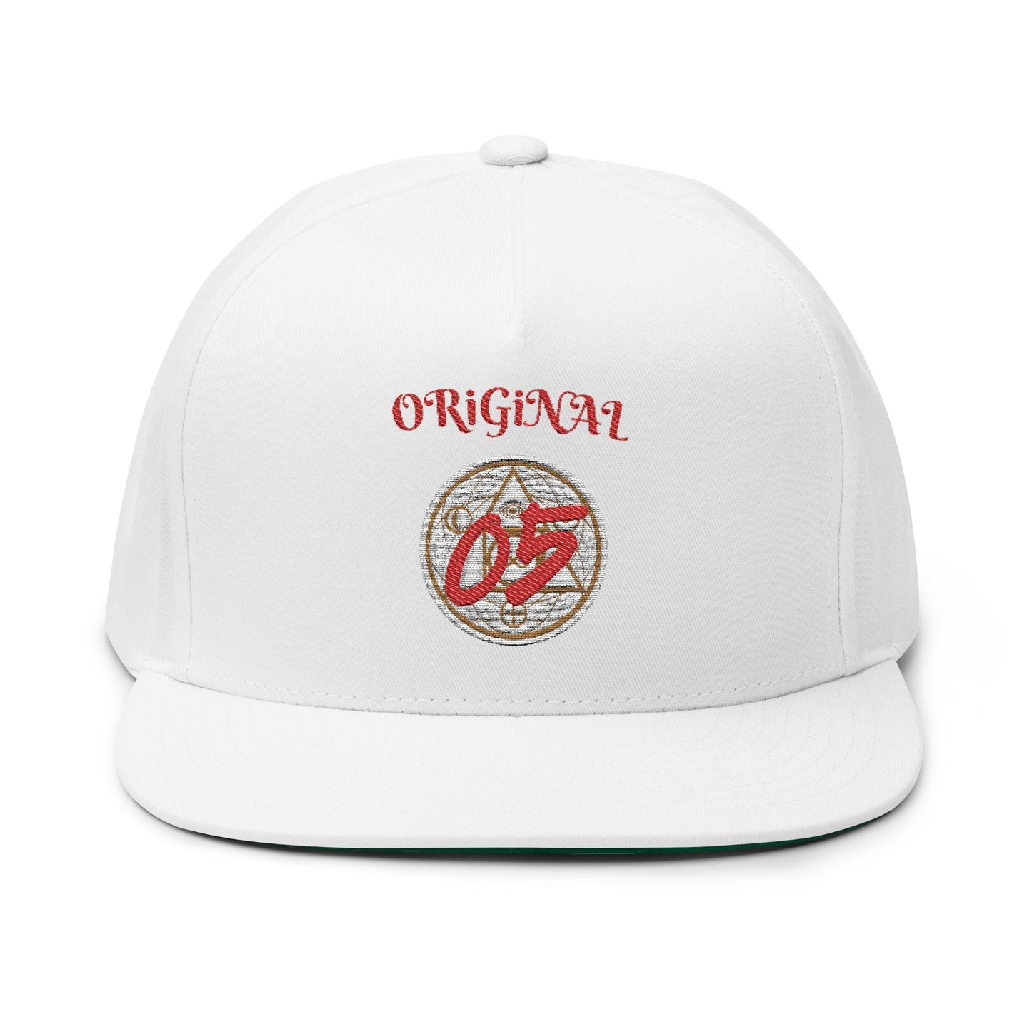 Embroidered Flat Bill Cap - Original 05, Stylish Baseball Hat, Trendy Fashion Accessory, Gift for Him, Streetwear Essential