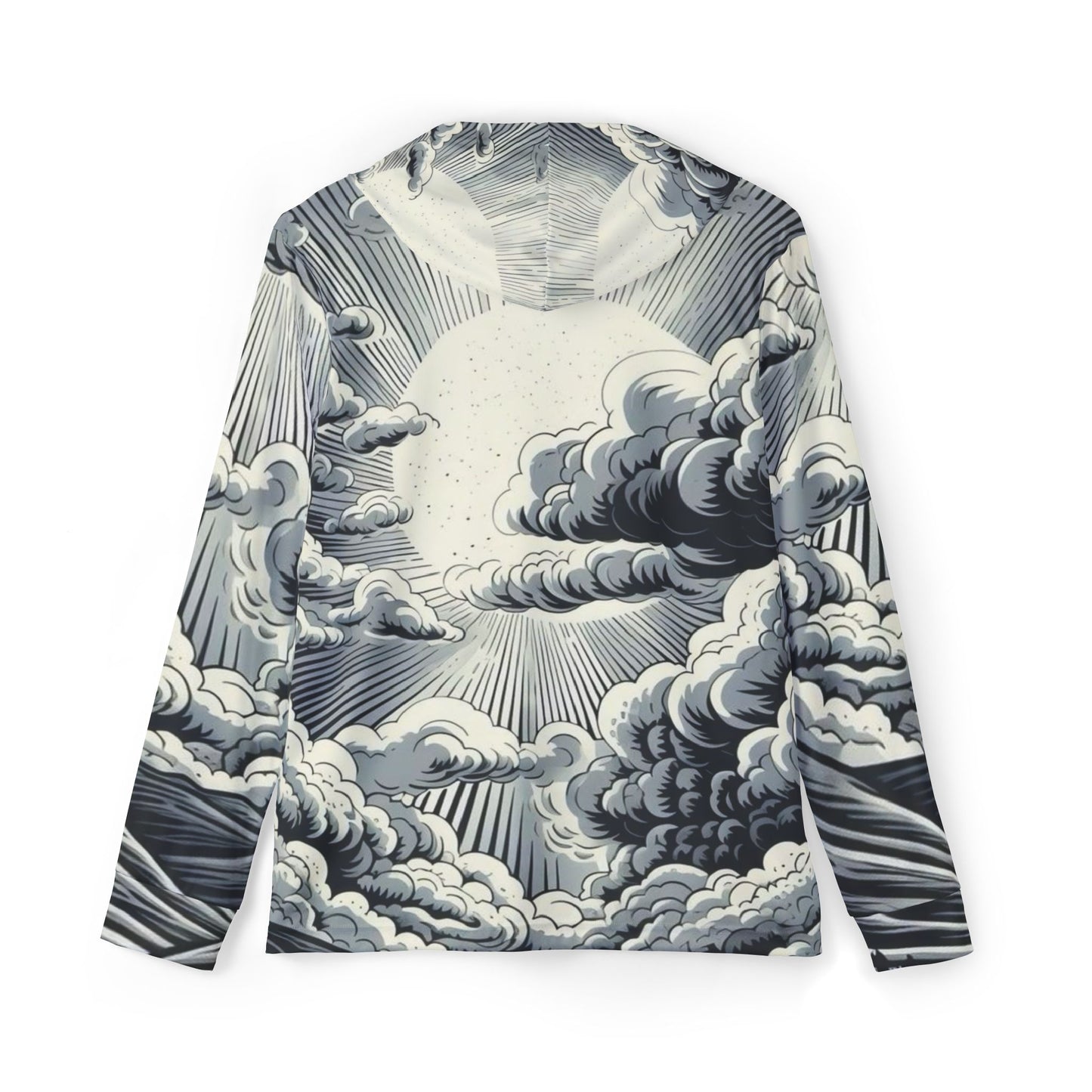 Cloudscape Hoodie with "CRYPTIK93" Gothic Script