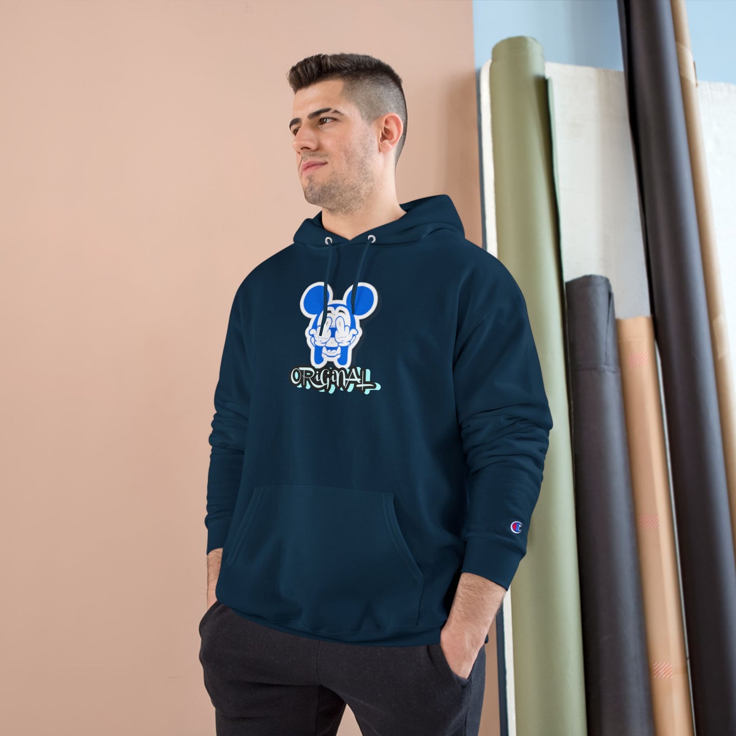 Champion Hoodie Bad Mickey Mouse Flipping the Bird Outfit Collection