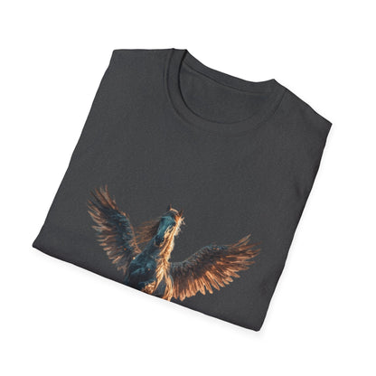 Original-taste Majestic Winged Horse Unisex Softstyle T-Shirt, Fantasy Apparel, Equestrian Gift, Animal Lover Tee, Unique Graphic Shirt