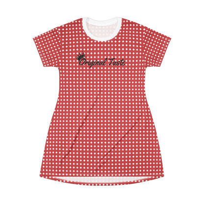 Poka dot T-Shirt Dress (AOP)