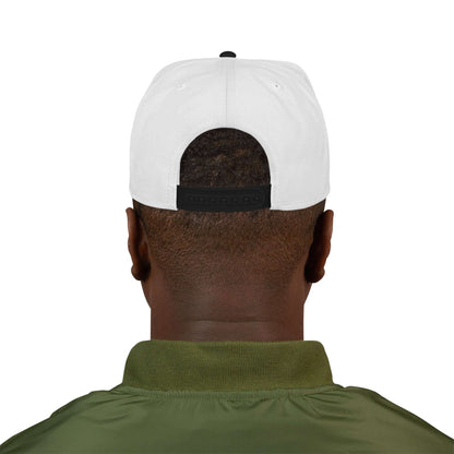 Embroidered Snapback Hat – Minimal Side Logo Flat Brim Cap