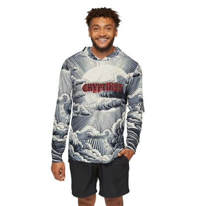Cloudscape Hoodie with "CRYPTIK93" Gothic Script