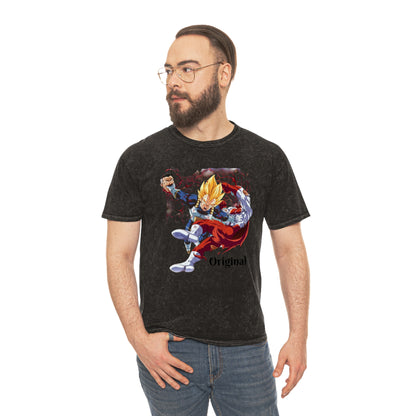 Vegeta savage original-taste Unisex Mineral Wash T-Shirt with Original Anime Design - Casual Streetwear for Fans