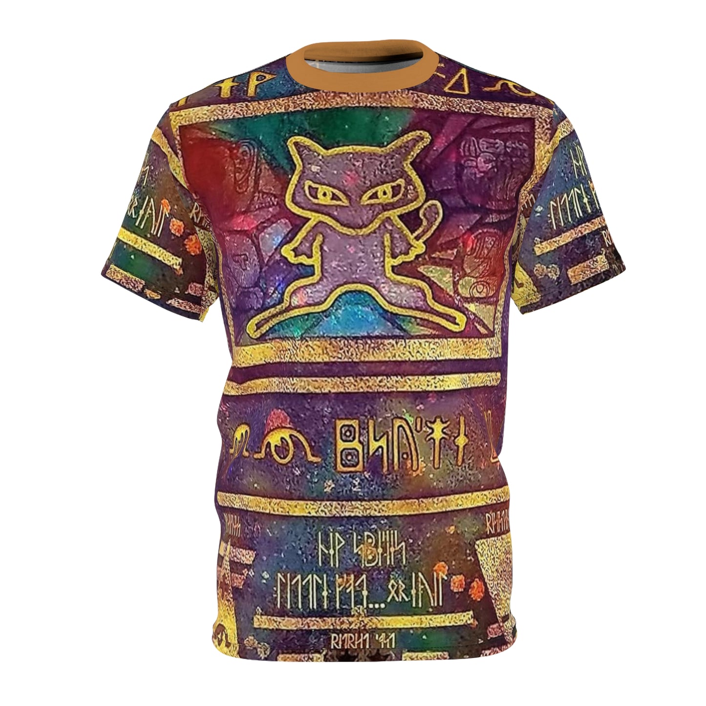 Mystical Vibes Unisex Cut & Sew Tee - Colorful Graphic Tee with Unique Design