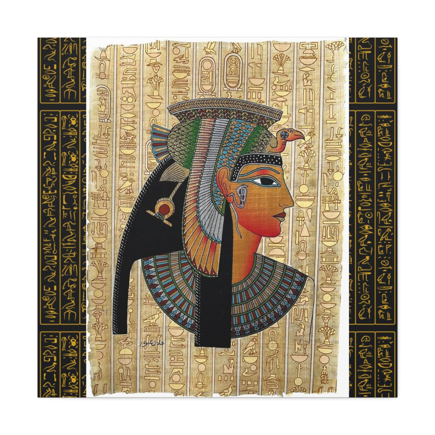 Egyptian Queen Matte Canvas Wall Art - Stretched 1.25"