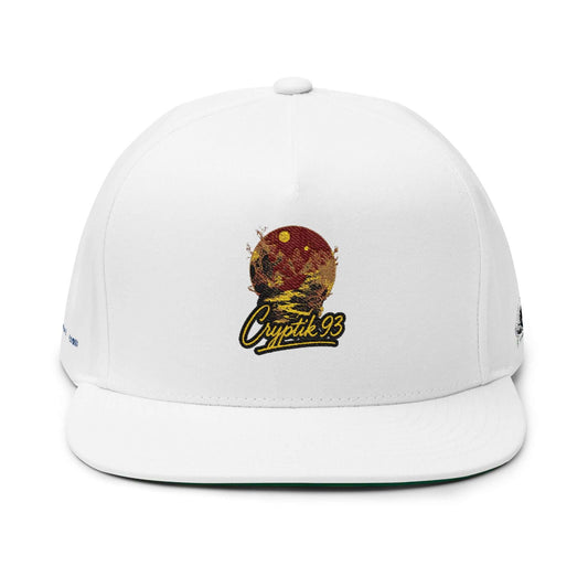 Embroidered 'Circuit 93' Flat Bill Cap — Retro Racing Logo Snapback