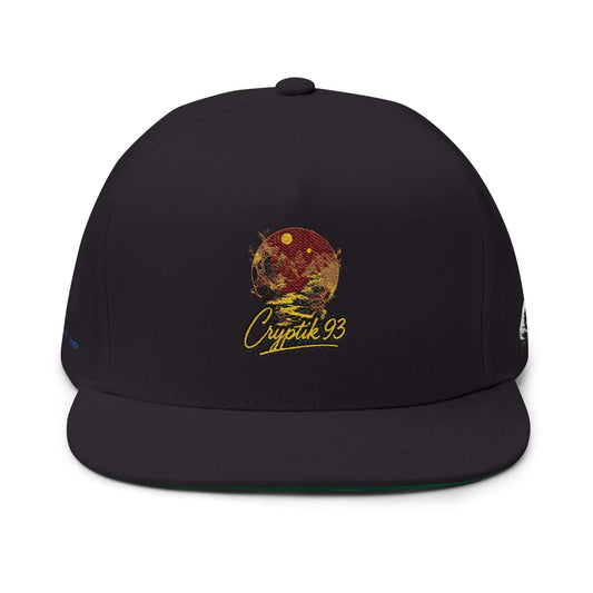 Embroidered 'Circuit 93' Flat Bill Cap — Retro Racing Logo Snapback