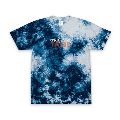 Oversized Tie-Dye T-Shirt with Embroidered 'Original Taste' - Chill Vibes, Casual Style, Gift for Friends, Summer Essentials, Festival Wear