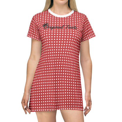 Poka dot T-Shirt Dress (AOP)