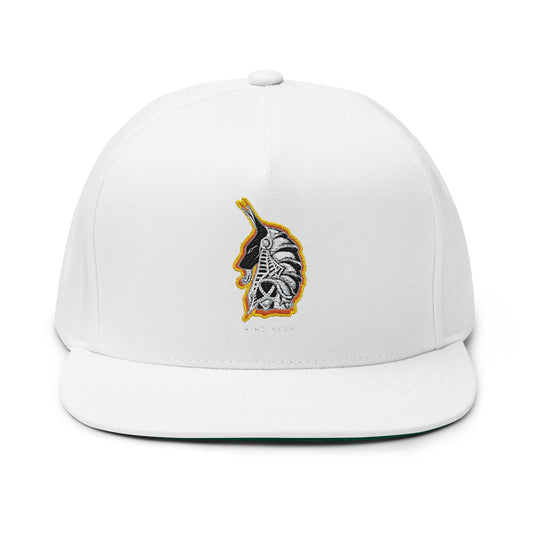 Stylish Embroidered Flat Bill Cap for Trendsetters, Adjustable Hat, Streetwear Cap, Casual Headwear, Gift for Fashion Lovers