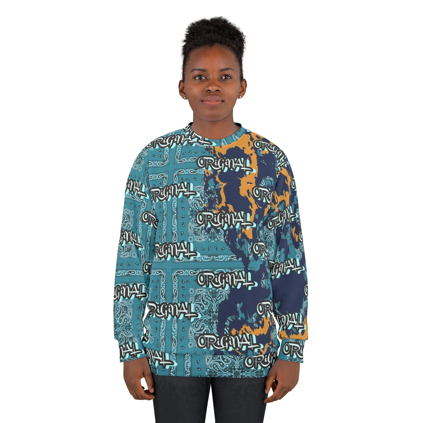 Original Vibes Unisex Sweatshirt, Unique Graphic Hooded Top, Trendy Streetwear, Cozy Layer for Casual Look, Gift for Him/Her