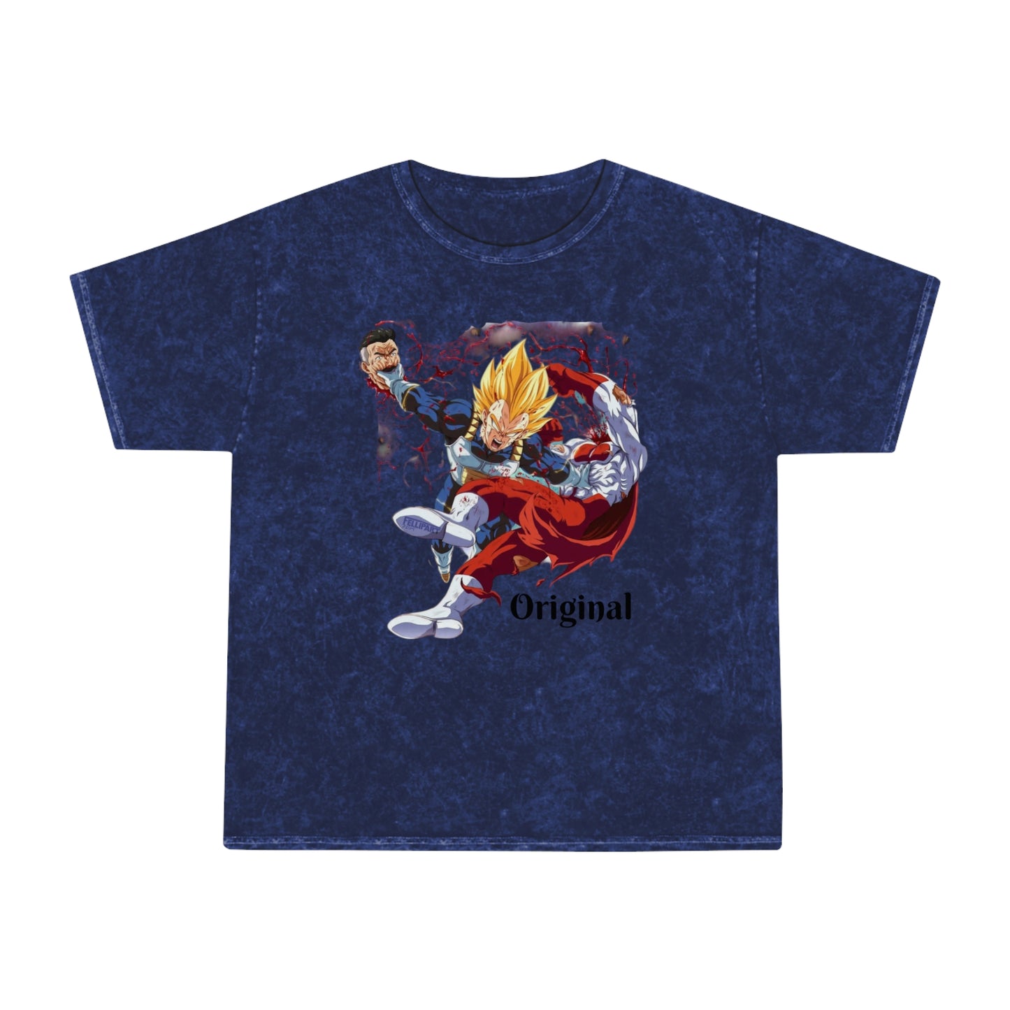 Vegeta savage original-taste Unisex Mineral Wash T-Shirt with Original Anime Design - Casual Streetwear for Fans