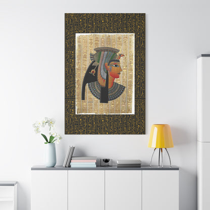 Egyptian Queen Matte Canvas Wall Art - Stretched 1.25"