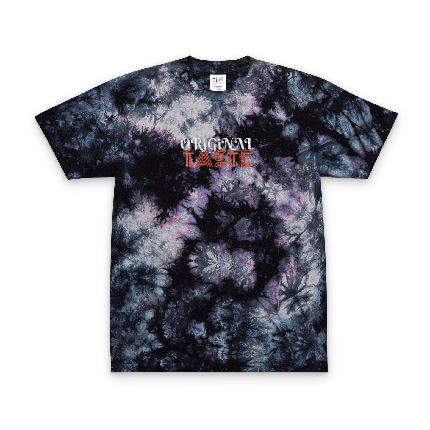 Oversized Tie-Dye T-Shirt with Embroidered 'Original Taste' - Chill Vibes, Casual Style, Gift for Friends, Summer Essentials, Festival Wear